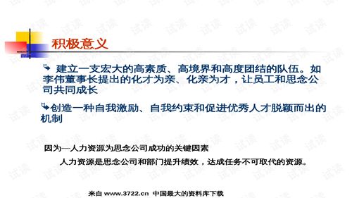 河南某食品公司人力資源管理培訓(xùn)教程